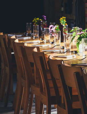 A beautifully set restaurant dining room ready for an evening